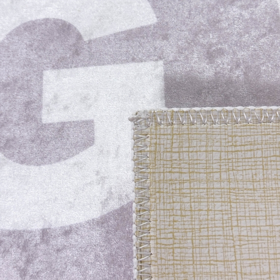 Kinderteppich ABC mit Elefant in Rosa