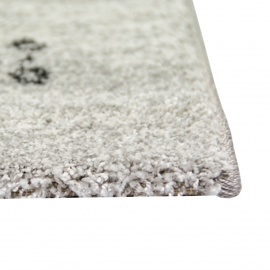 Orientteppich mit Ornamenten in Grau