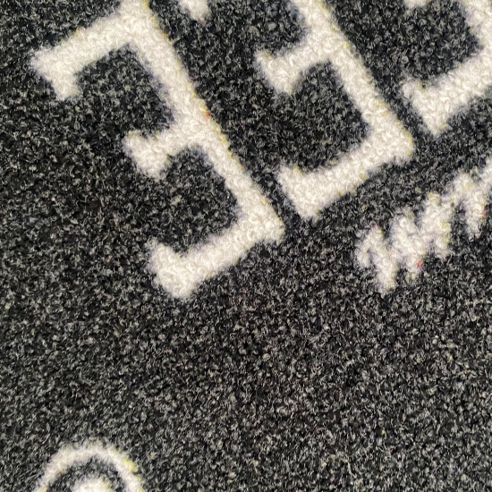 Teppich mit Schriftzug Coffee