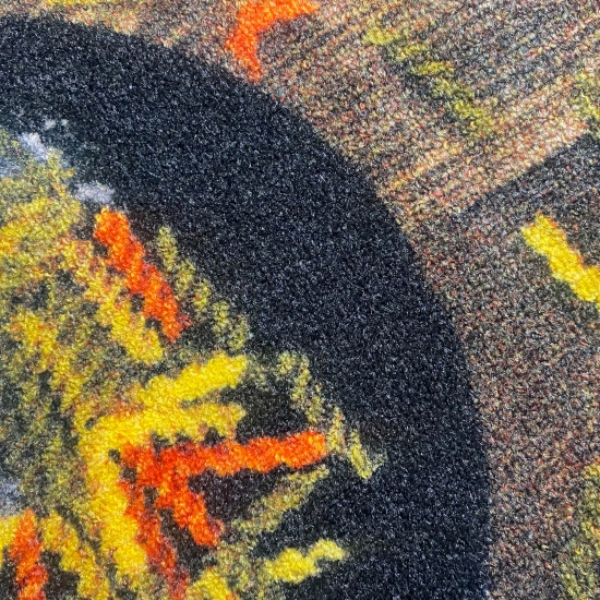 Küchenteppich waschbar Bunte Chilis Rot Grün