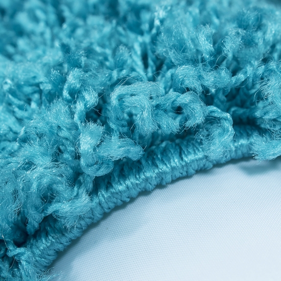 Weicher Shaggy Teppich in Türkis – pflegeleichter Hochflor für frische Wohnräume