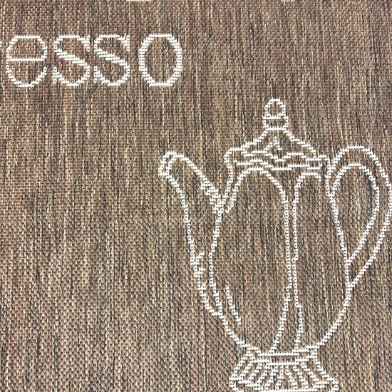 Preview: Küchenteppich Sisalteppich modern kurzflor coffee mocha espresso braun beige