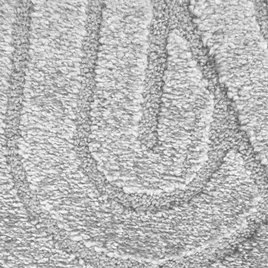 Moderner Teppich mit stilvollem Bogenmuster in Grau