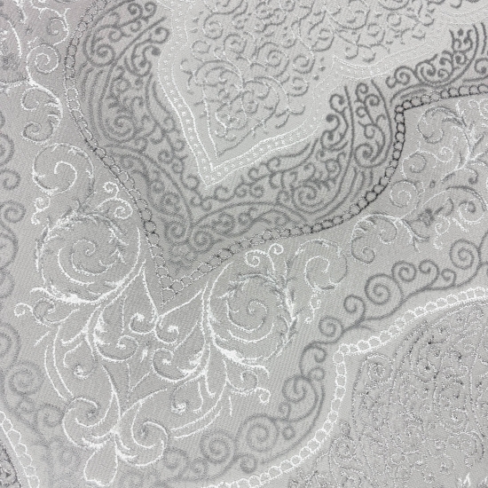 Designer Teppich Orient in Grau Silber Beige