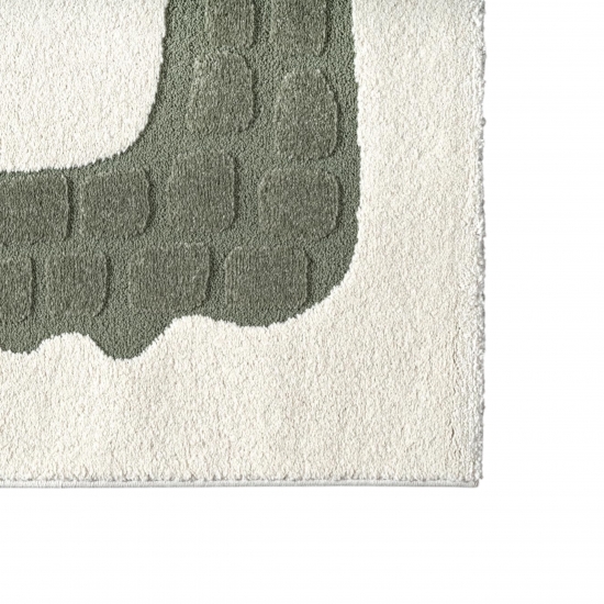 Kinderteppich Krokodil Grün Creme pflegeleicht weich robust