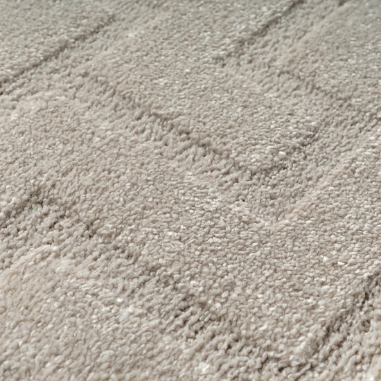 Teppich in beige pflegeleicht weich robust modern