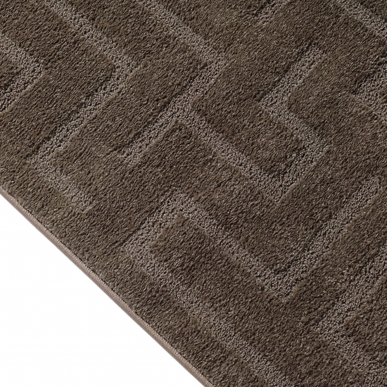 Teppich in Dunkelbraun pflegeleicht weich robust modern