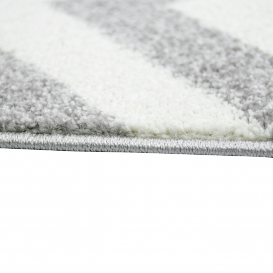 Teppich Skandinavisches Design in Rosa Creme Grau