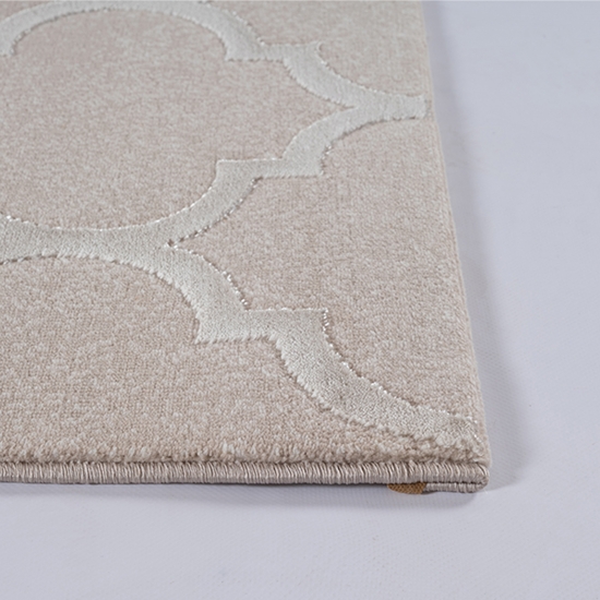 Wohnzimmerteppich Marokkanisches Muster in Beige