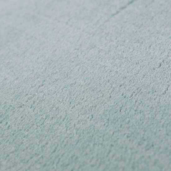 Designer Teppich Rutschfest mit runden Ecken in blau