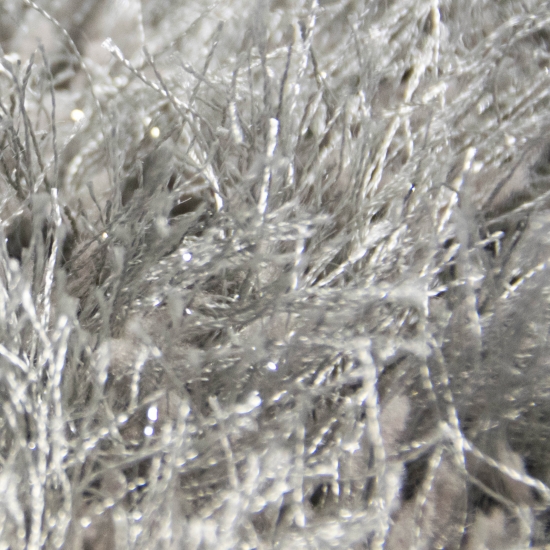 Shaggy Teppich Hochflor mit Glitzer in Grau
