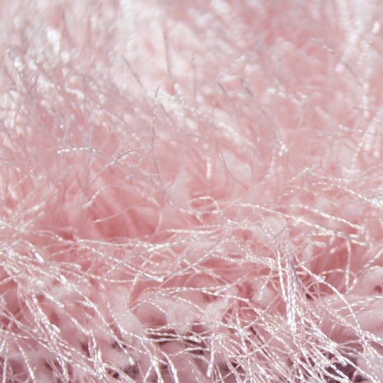 Shaggy Teppich Hochflor in Rosa