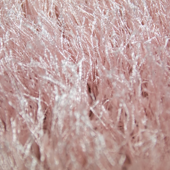 Shaggy Teppich Hochflor in Rosa