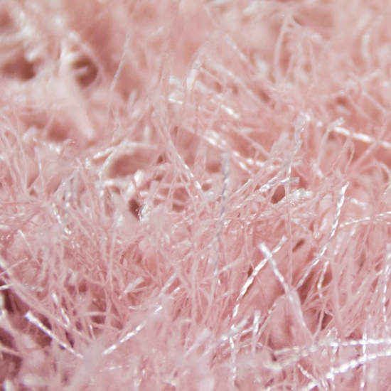 Shaggy Teppich Hochflor in Rosa