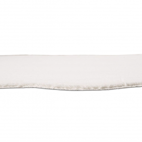 Creme Teppich pflegeleicht moderne Wellenform