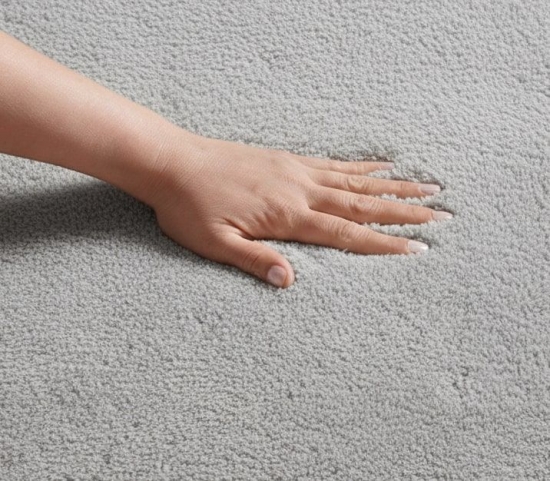 Preview: Grau Teppich pflegeleicht moderne Wellenform