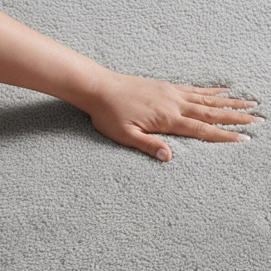 Grau Teppich pflegeleicht moderne Wellenform