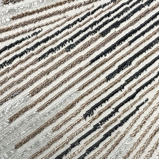Teppich mit Glanzfaser, abstraktem Muster