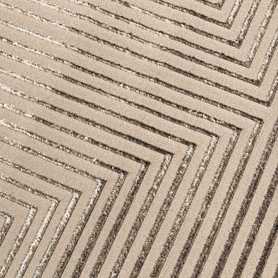 Moderner Kurzflorteppich weich strapazierfähig in beige