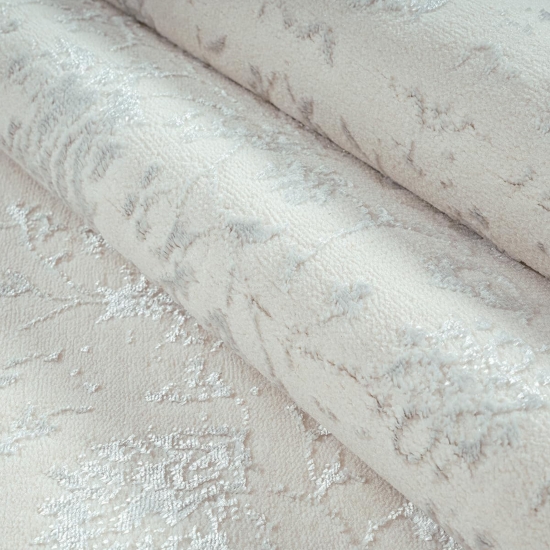 Teppich Creme mit Ornament Muster pflegeleicht Wohnbereich