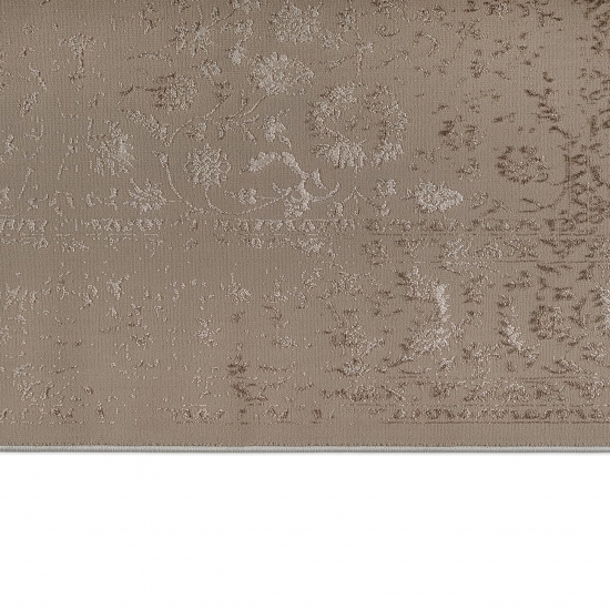Teppich Beige mit Ornament Muster pflegeleicht