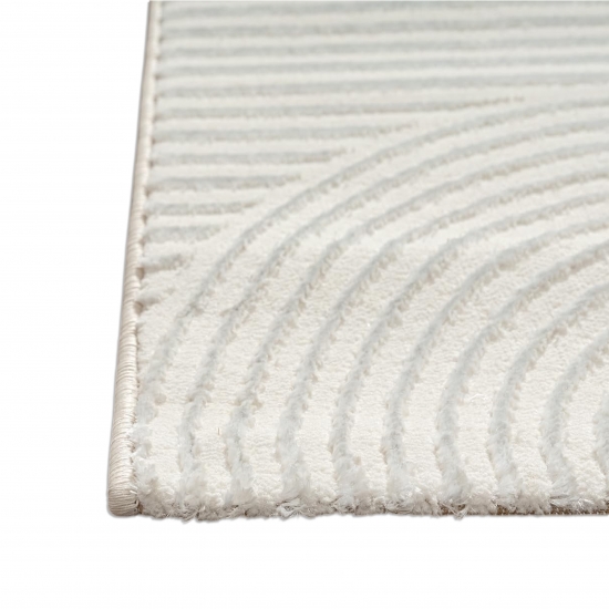 Teppich Creme Ornament Muster pflegeleicht