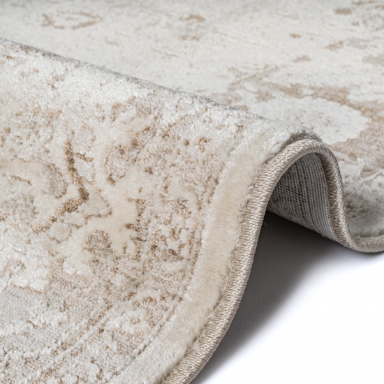 Preview: Wohnteppich beige Vintage pflegeleicht robust