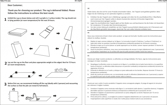 Teppich beige sanftes Wolken-Design weich pflegeleicht