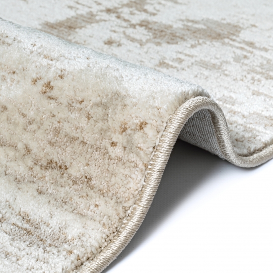 Teppich beige sanftes Wolken-Design weich pflegeleicht
