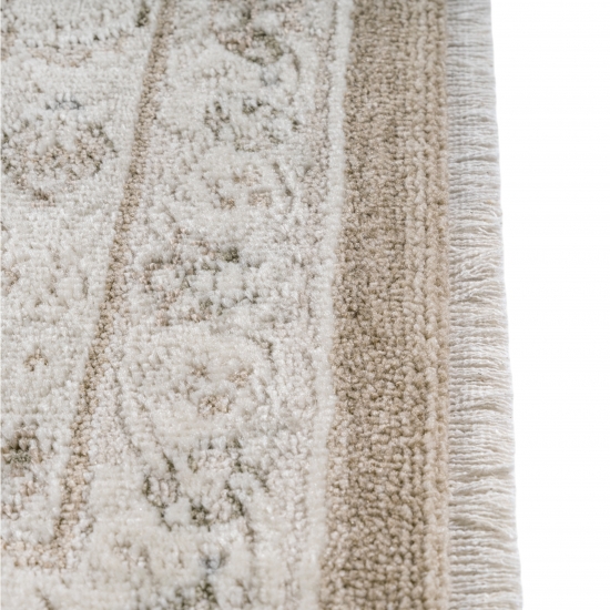 Teppich Beige Ornament pflegeleicht Wohnraum