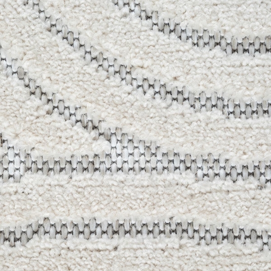 Preview: Teppich Outdoor wetterfest in Creme mit Kreismuster – modern & pflegeleicht Preview: Teppich Outdoor wetterfest in Creme mit Kreismuster – modern & pflegeleicht