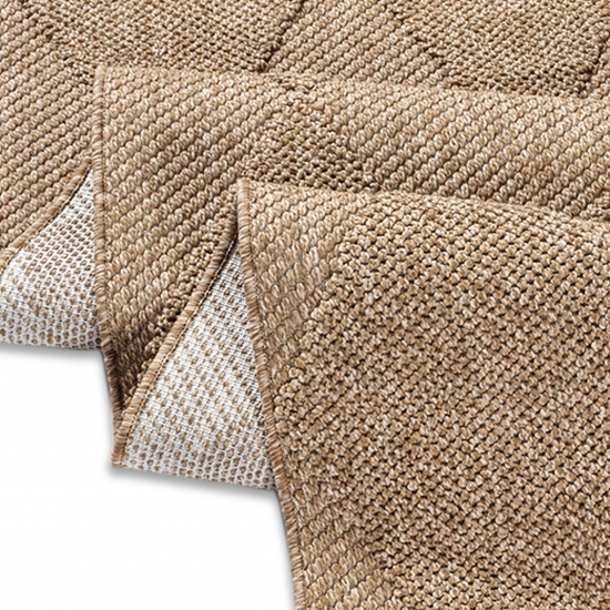 Preview: Teppich In- und Outdoor mit Jute-Optik vielseitig einsetzbar in Beige/Braun Preview: Teppich In- und Outdoor mit Jute-Optik vielseitig einsetzbar in Beige/Braun