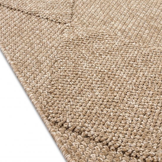 Preview: Teppich In- und Outdoor mit Jute-Optik vielseitig einsetzbar in Beige/Braun Preview: Teppich In- und Outdoor mit Jute-Optik vielseitig einsetzbar in Beige/Braun