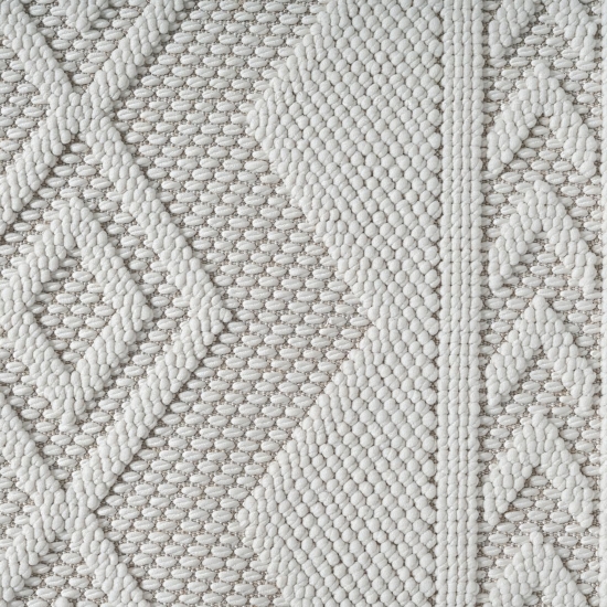 Pflegeleichter Teppich mit strukturierter Loop-Optik Creme