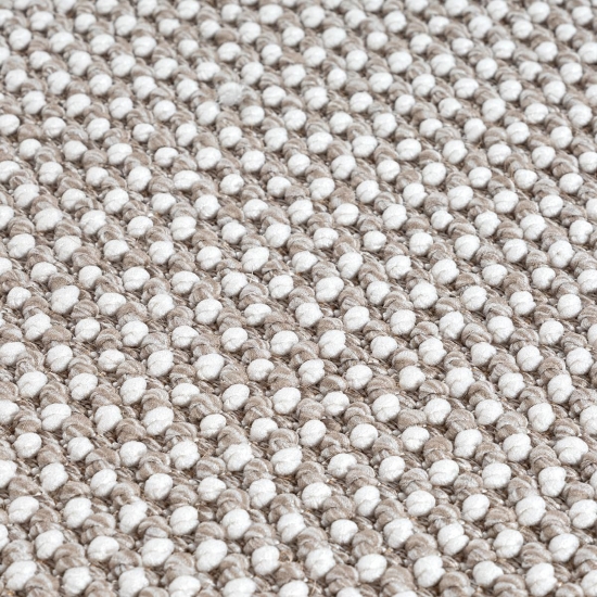 Wohnzimmerteppich Niedrigflor im speziellen modernen Design in beige