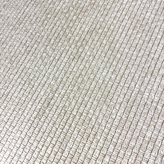 Preview: In- & Outdoorteppich Balkon wetterfest kurzflor unifarben in beige