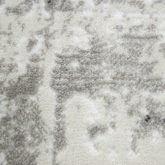 Designer Teppich in Beige Creme Grau