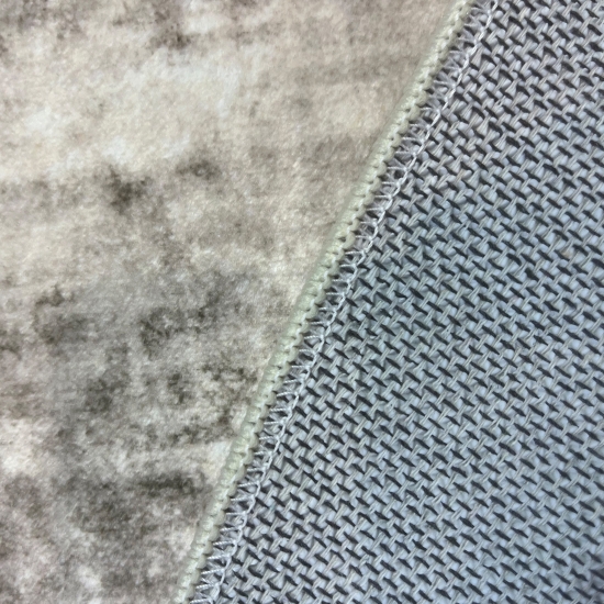Preview: Pflegeleichter Teppich Beige Vintage-Muster flache Ausführung