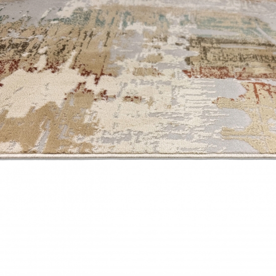 Gebetsteppich mit Moschee-Tor Motiv in hellen Naturtönen