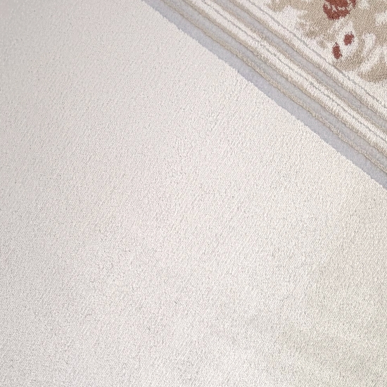 Preview: Gebetsteppich mit Mihrab-Motiv und ornamentaler Verzierung in Creme