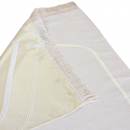 Gebetsteppich-Set für Paare mit Herzmotiv Schwarz Weiß