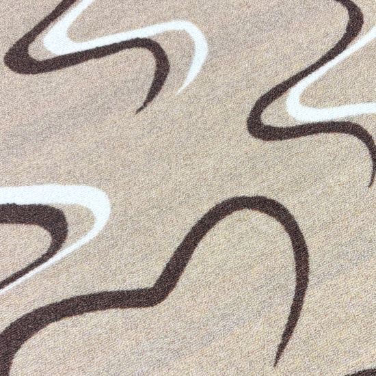 Küchenmatte mit Tassenmotiv, strapazierfähig und pflegeleicht Beige
