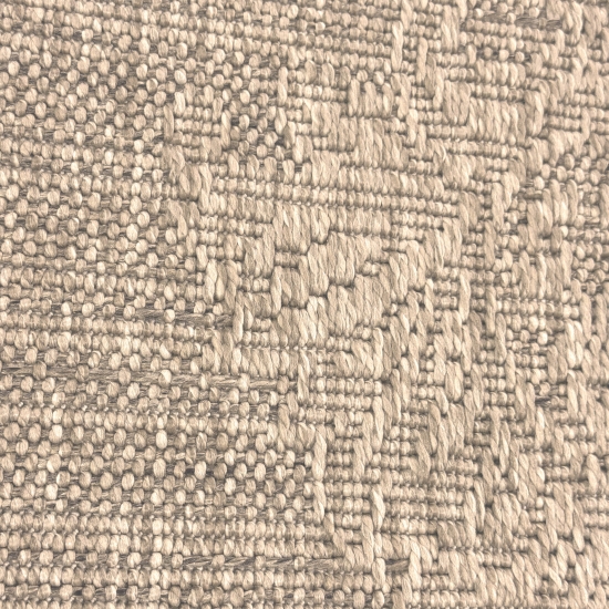Pflegeleichter Teppich Beige für Wohnraum Balkon und Terrasse