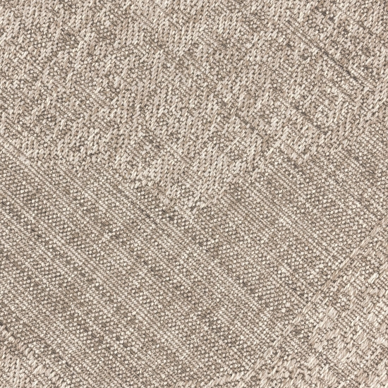 Pflegeleichter Teppich Beige für Wohnraum Balkon und Terrasse