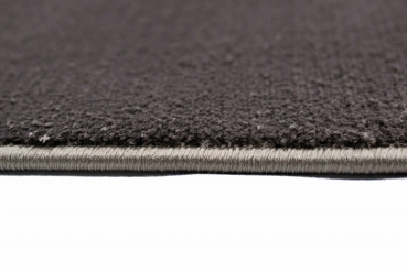 Teppich Kurzflor uni braun