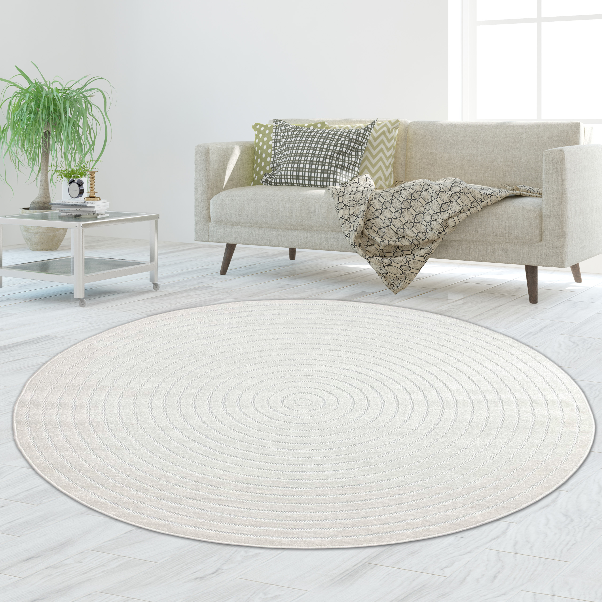 th TeppichHome 24 - Rund Modern Teppich