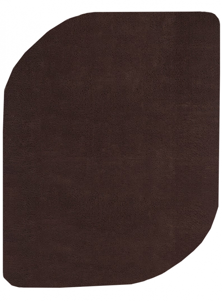Teppich Shape in moderner Freiform rutschfest weich Braun