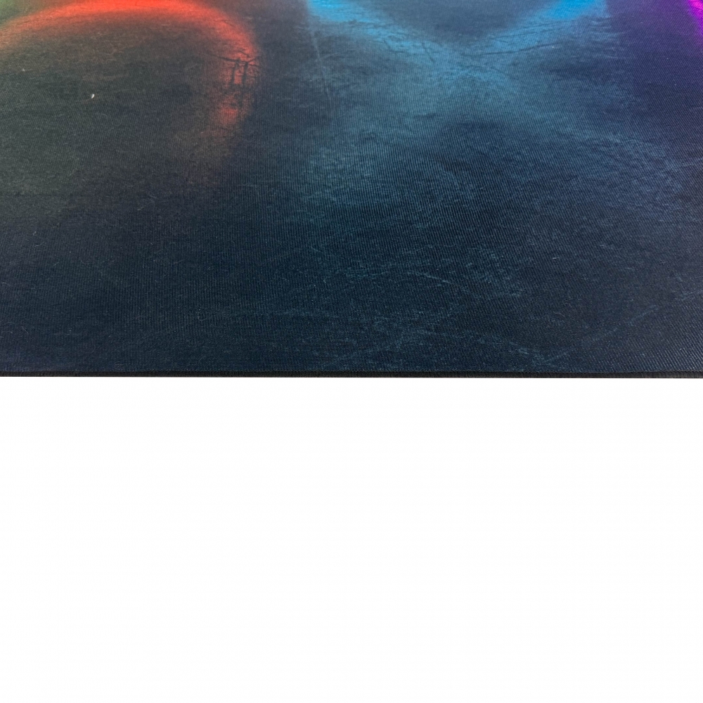 Gamingteppich rutschfest im leuchtenden Geometrischen Muster Neonfarben