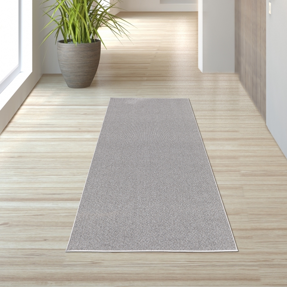 Teppich mit einfarbigen Design in grau