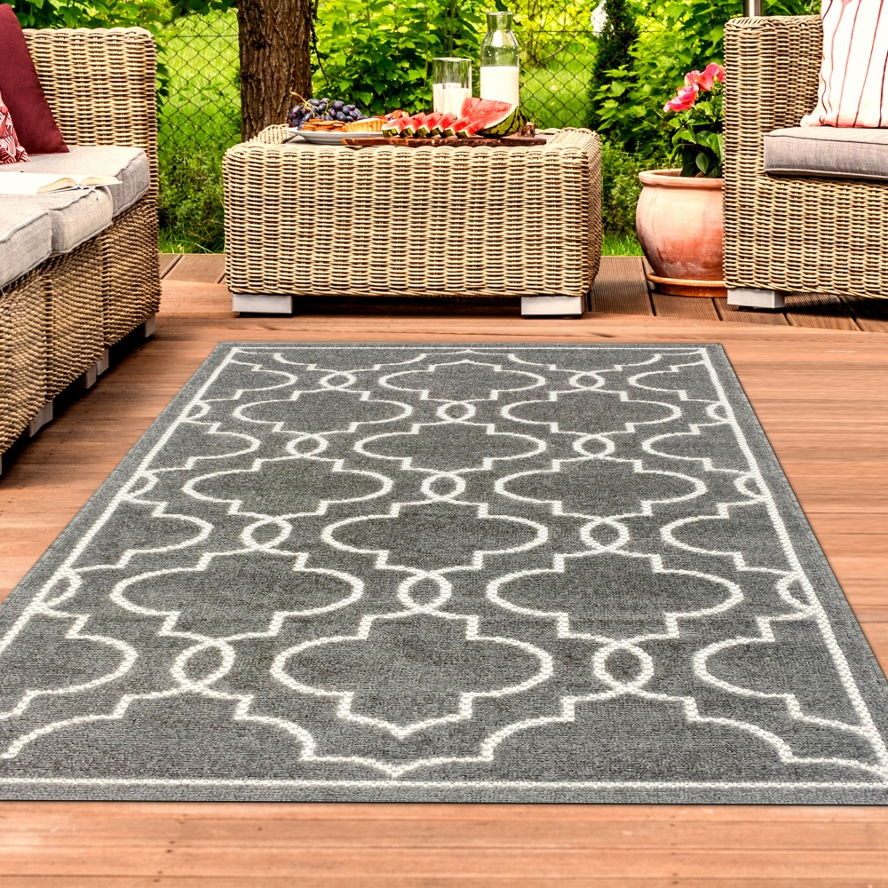 In- & Outdoor Teppich anthrazit
